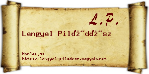 Lengyel Piládész névjegykártya